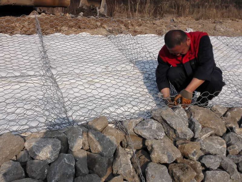 镀锌格宾笼工地现场